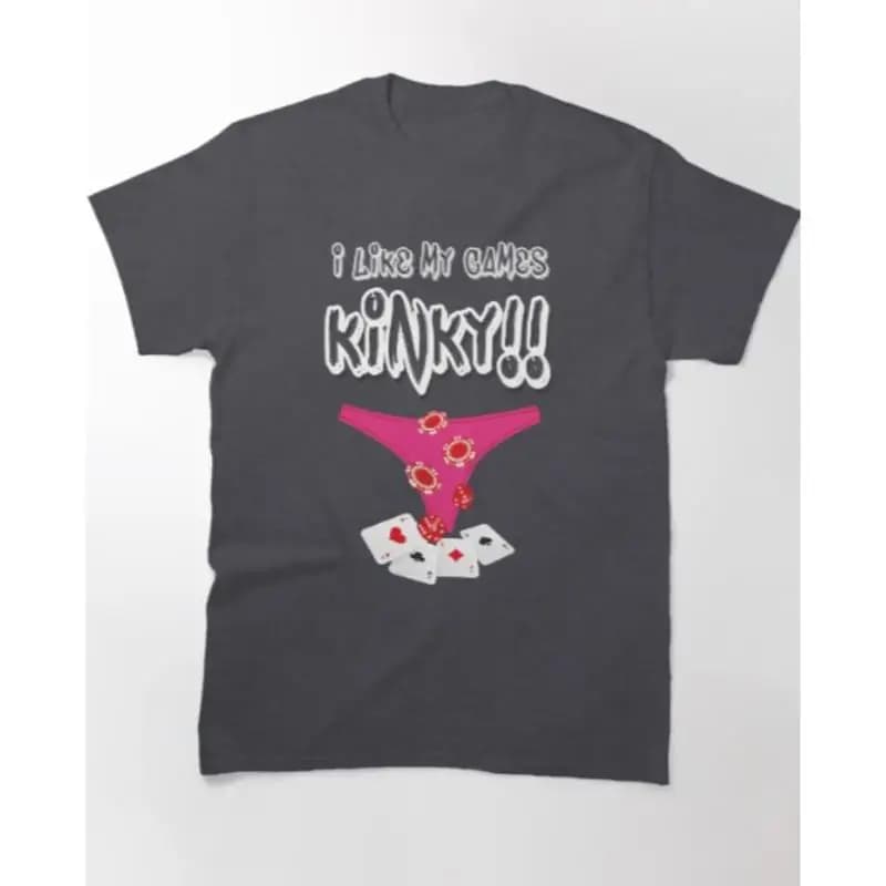 Maglietta classica con meme divertenti e oscuri per San Valentino - I Like My Games KINKY