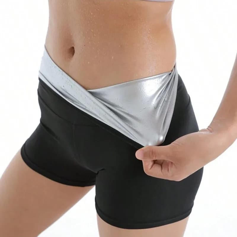 Women's Sauna Trousers Thermal Pants for Fat Control Legging Body Shapers Fitness Elasticated Counting Shorts Slim Waist