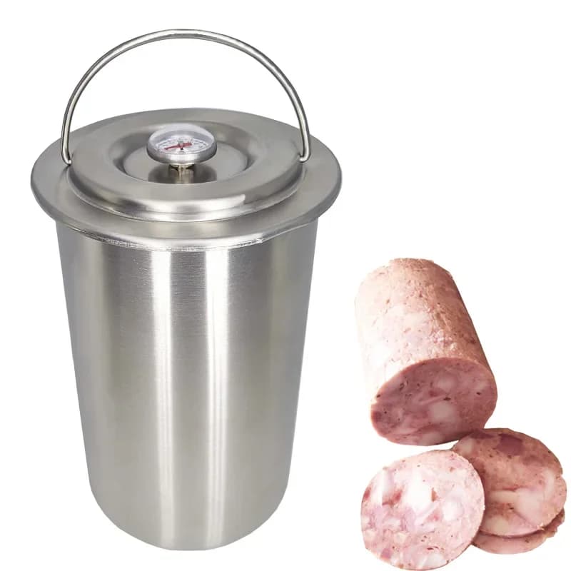 Macchina per pressa per prosciutto in acciaio inossidabile 304 con termometro, utensili da cucina per carne di pollame