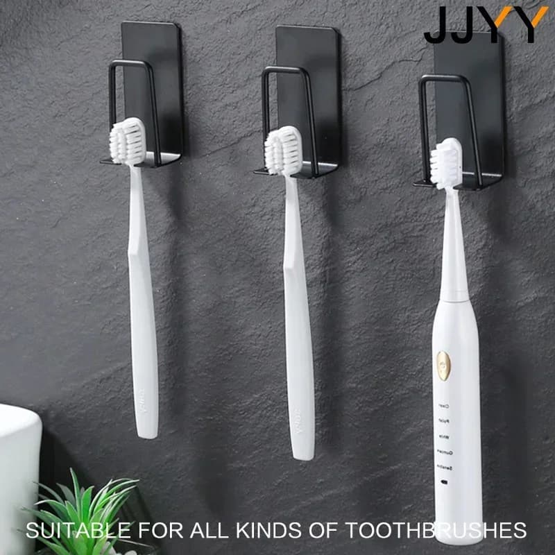 Porta spazzolino in acciaio inossidabile Tazza da bagno creativa Supporto senza traccia Rack Organizer Accessori da bagno Elementi essenziali per la casa