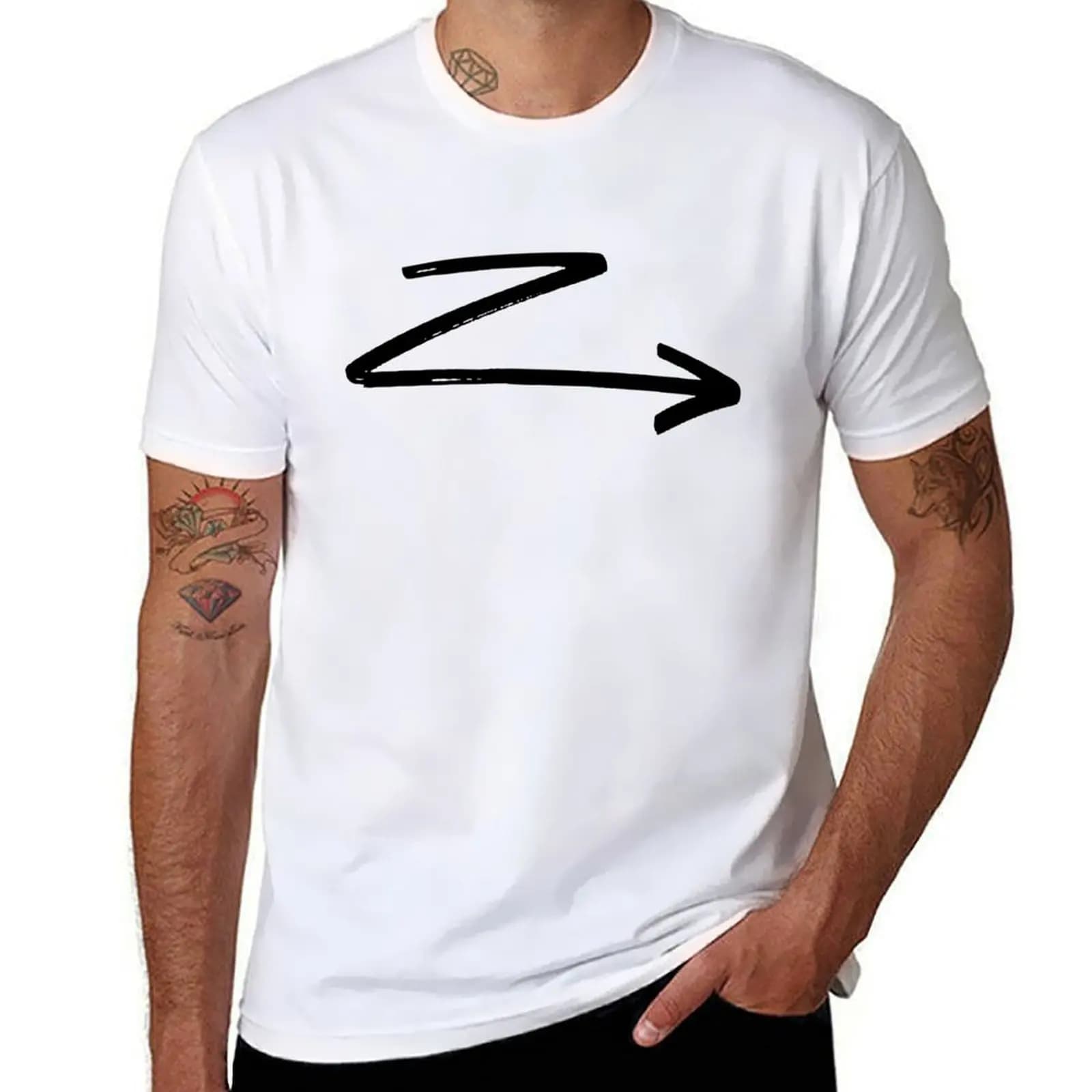 Z Arrowed. T-shirt magliette anime maglietta oversize da uomo maglietta grafica