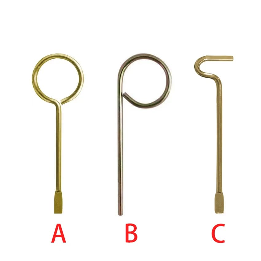 Chiavi di emergenza per porta camera da letto/bagno da 5 pezzi compatibili con leve e pomelli interni Kwikset