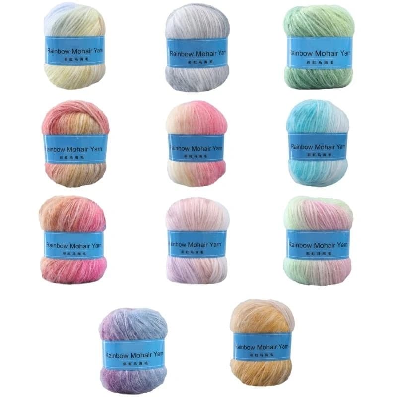 Color Matching Handmade Yarn Skin Friendly Knitting Yarn DIY Shawl Scarf Supply