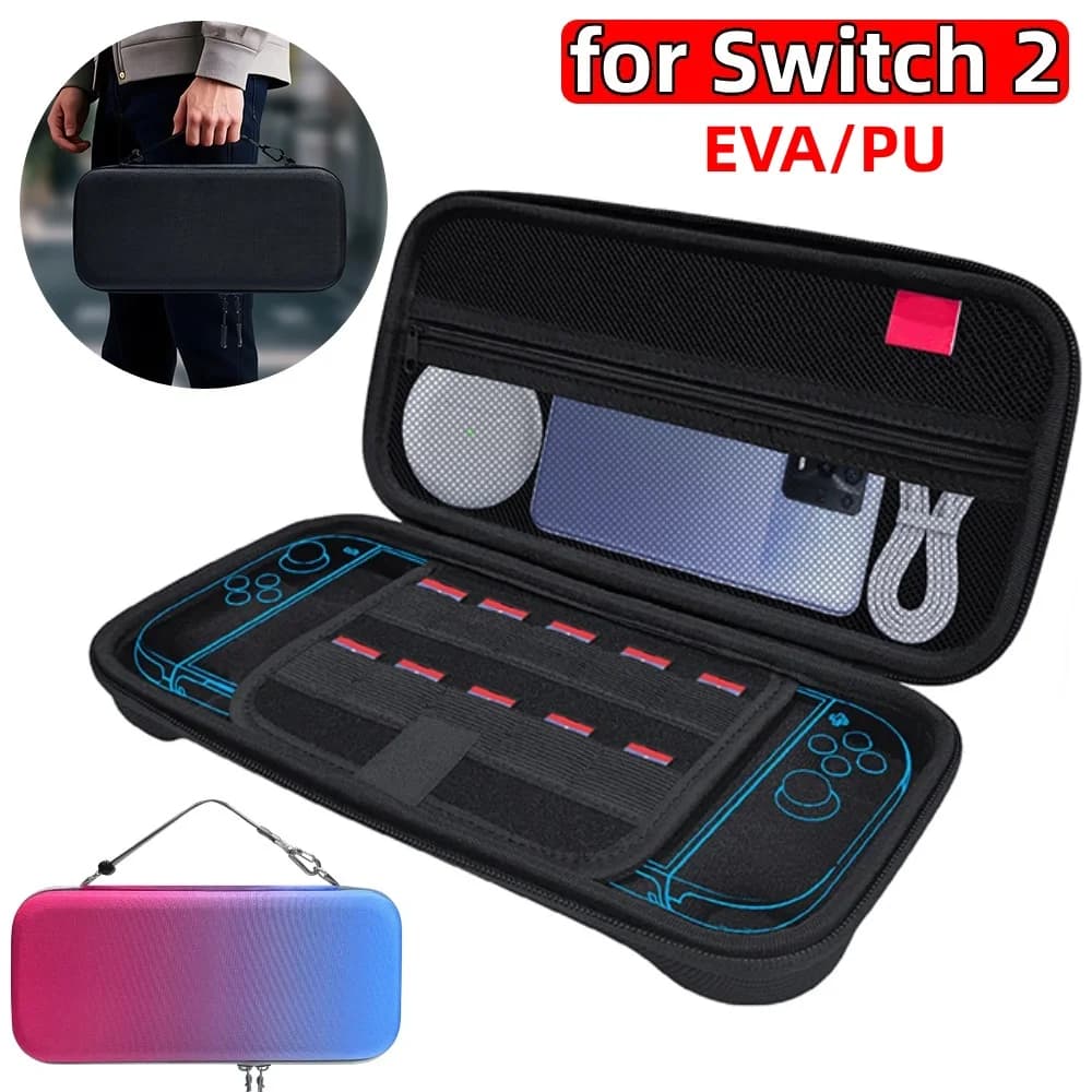 Custodia da trasporto per console Nintendo Switch 2 Borsa portaoggetti portatile Custodia rigida da viaggio Custodia protettiva Accessori