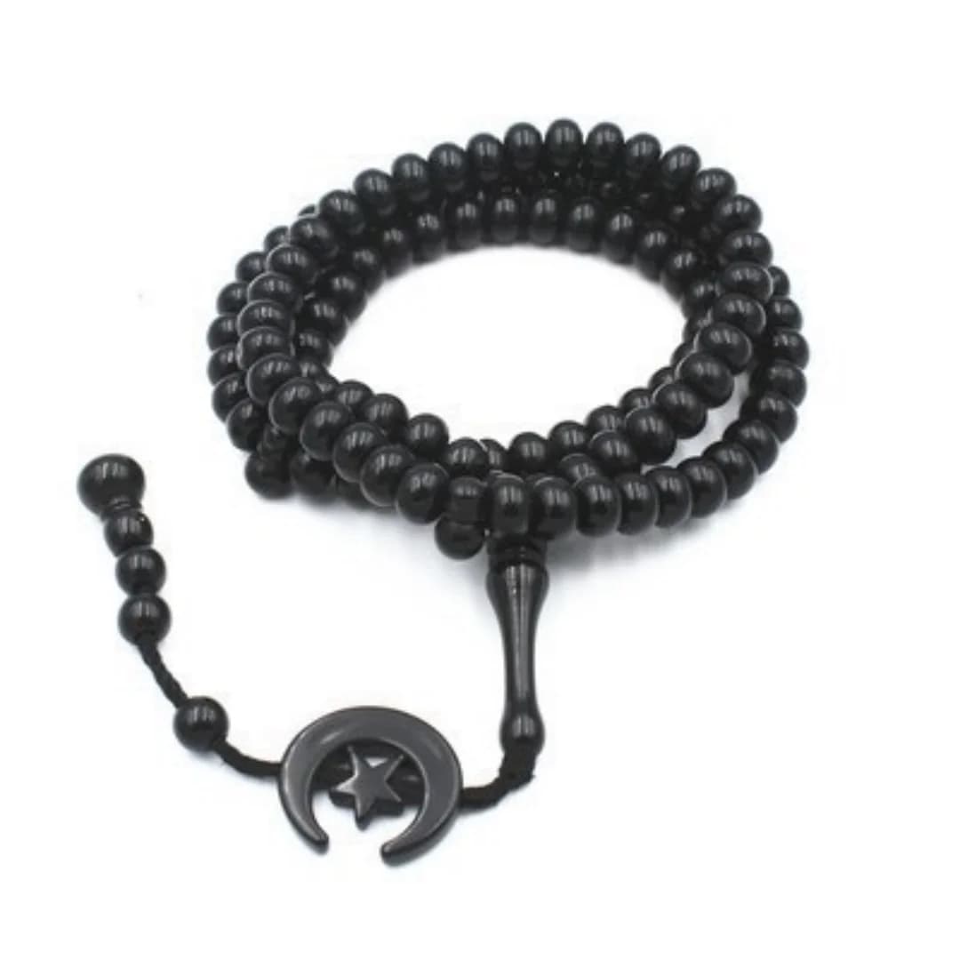 Perline di preghiera, Tasbih musulmano con 99 perline, braccialetto regalo islamico turco arabo con scritta Allah