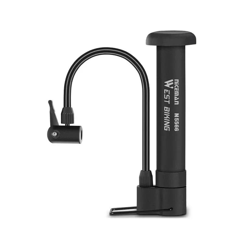 Nuova pompa da bicicletta 80 PSI manuale per bici per pompa ad aria palloncino gonfiatore per pneumatici valvola Schrader pompa da pavimento accessori per ciclismo