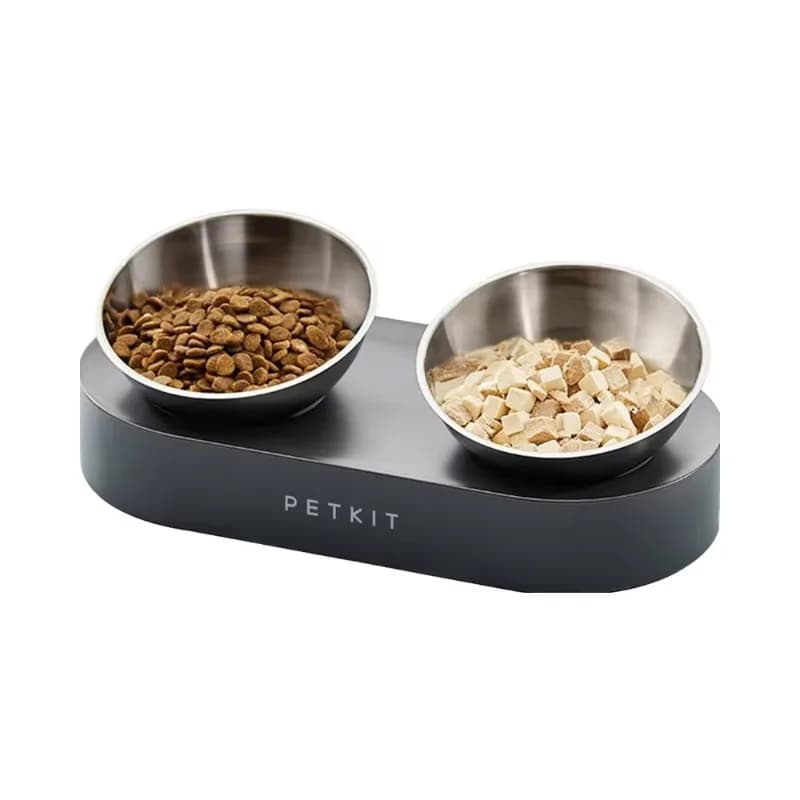 For PETKIT Elevated 304 Stainless Steel Pet Food Water Bowl Non-Slip Tilted Cat Dog Bowl No Solid Eco-Friendly Bowl