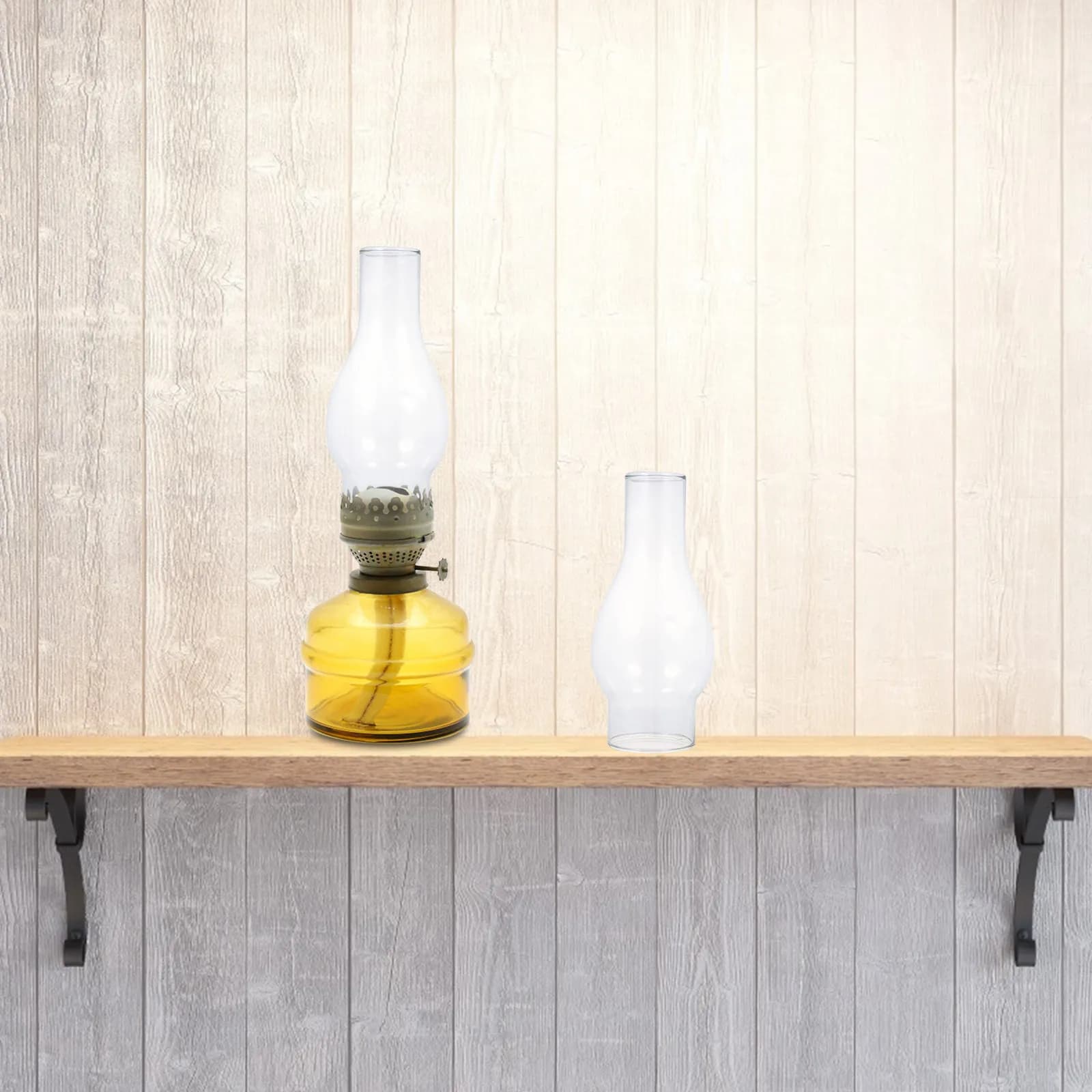 Glass Lampshade Elegant Retro Light Cover Accessory Creates Warm Romantic Atmosphere Safe Eye-Friendly Light Diffuser