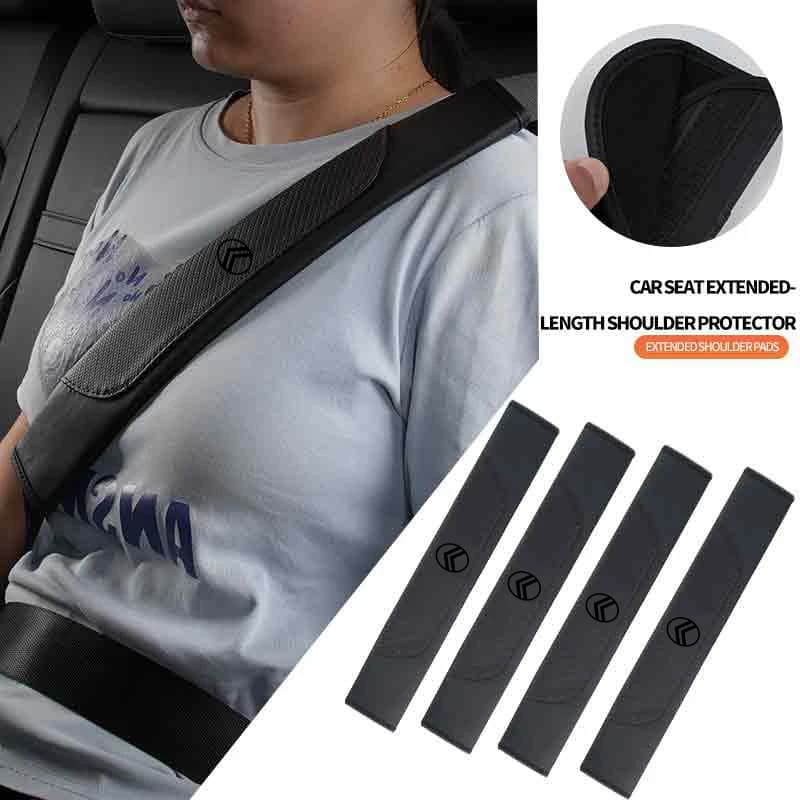 Car Safety Belt Shoulder Protection Cover Seat Belt Padding Pad For Citroen C4 C3-XR C5 Aircross C6 C-quatre Picasso
