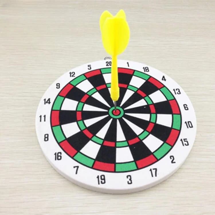 Set da gioco da tavolo per freccette Set da appendere alla parete per uso domestico Doppi lati disponibili Gioco da lancio per interni ed esterni addensato Freccette con punta in acciaio