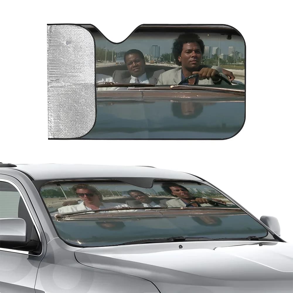 M-Miami Vice Guida Auto Parasole Parabrezza Parasole Blocchi Raggi UV Visiera Protezione Pieghevole Riflettore Solare Auto Parasole