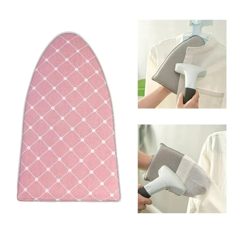 Tappetino da stiro portatile portatile con guanto resistente al calore, asse da stiro per indumenti, tappetino protettivo, fornitura da stiro domestico