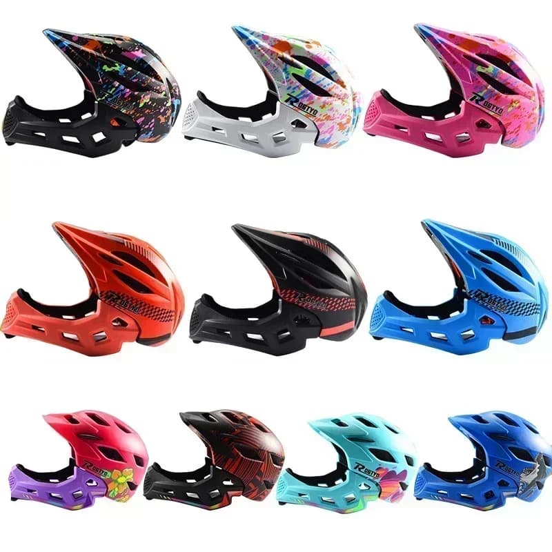 MTB Integral Helmet Lightweight Baby Stackable, Children's Bicycle Helmet with Light, Cycling Equipment