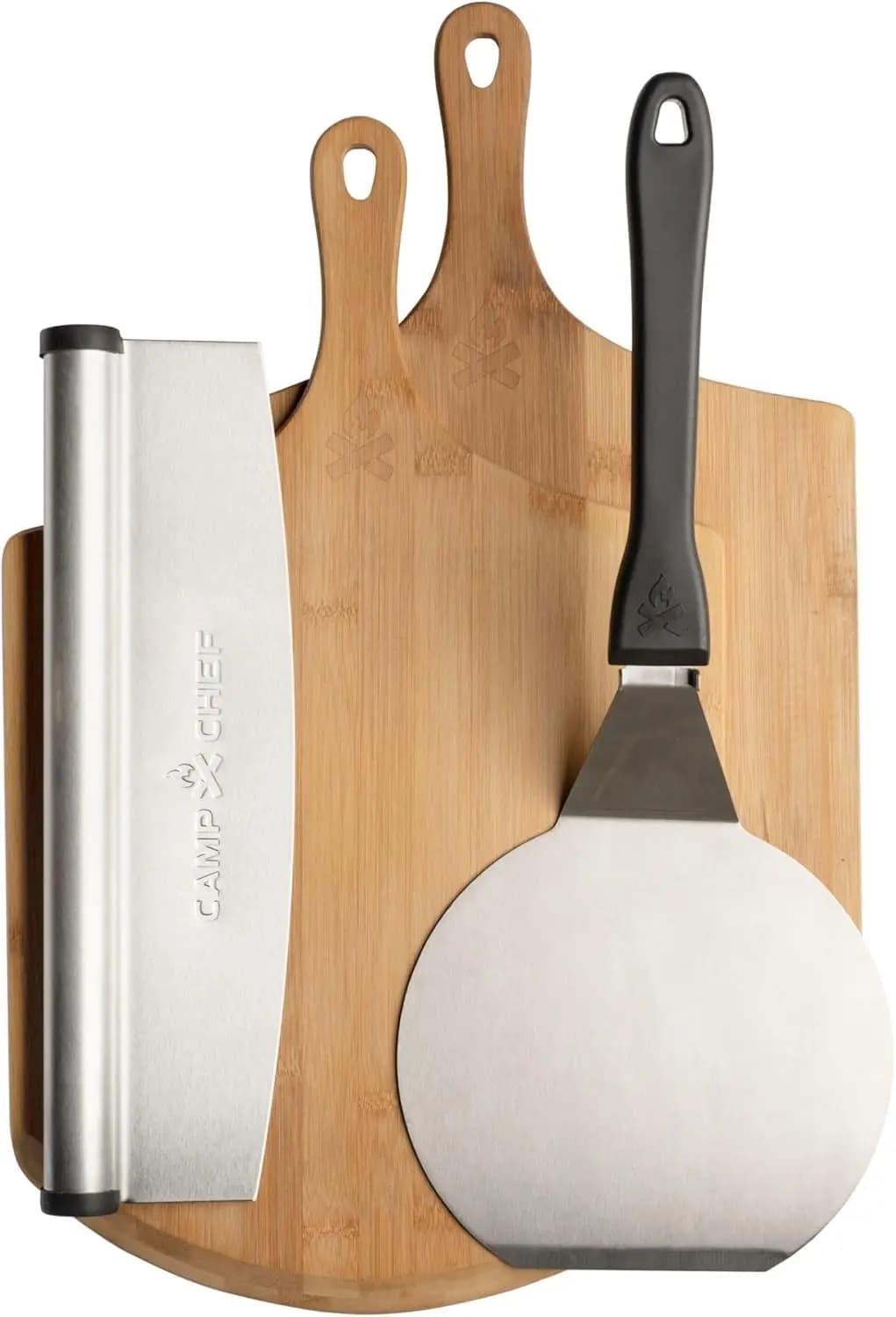 Kit completo per la preparazione di pizza con buccia, spatola e taglierina per chef domestici