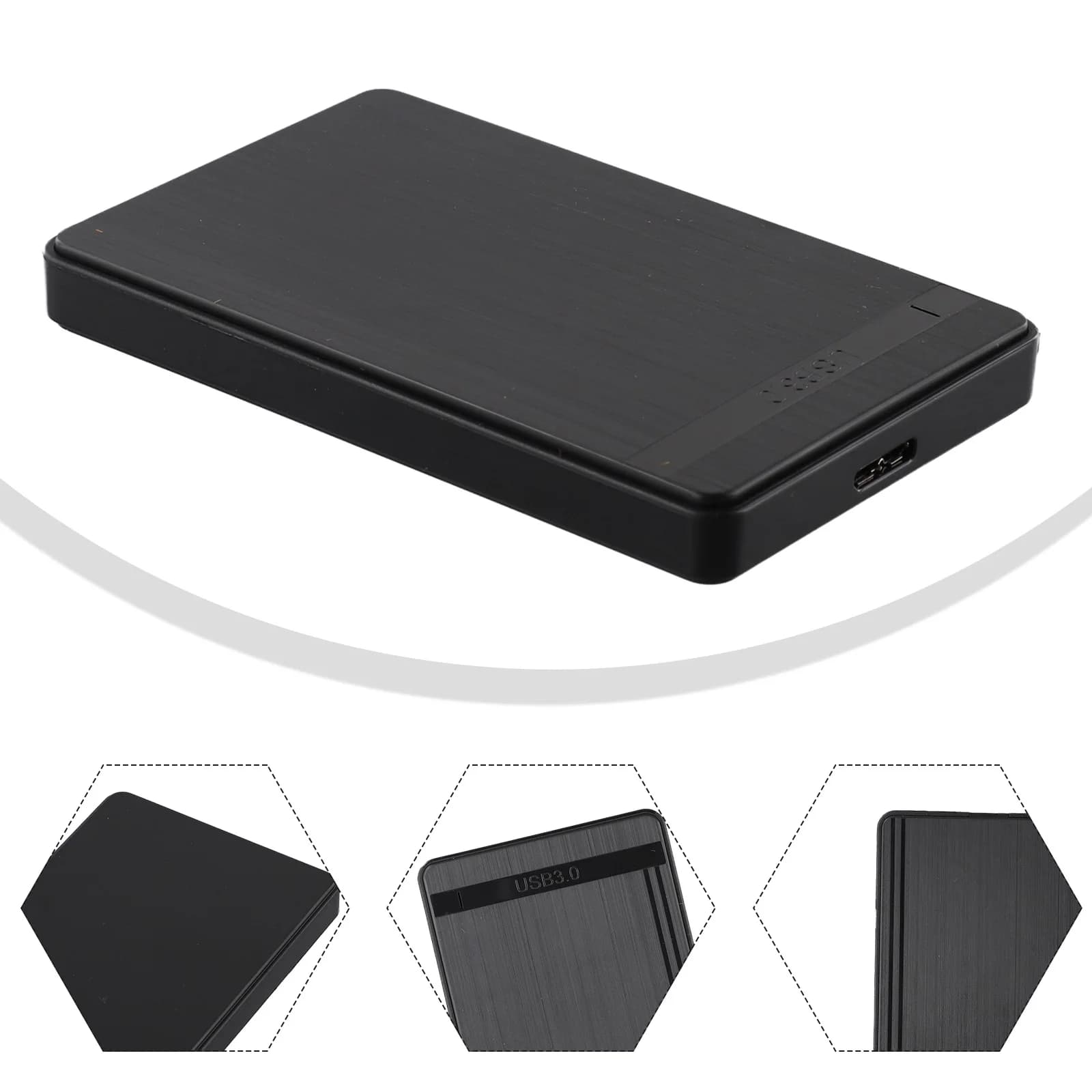 Custodia per disco rigido mobile esterno USB 3.0 T48 Custodia per HDD a stato solido SSD da 2,5 pollici con porta seriale meccanica