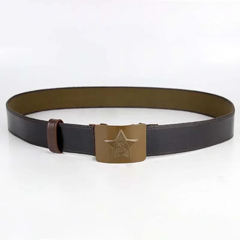 Soviet M69/M81 Canvas Tactical Belt Canvas Webbing, Adhesive Coating Process, Metal Head Buckle