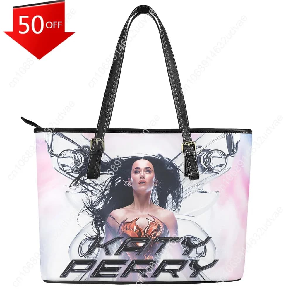Borsa Katy Perry Personalizzata per Donna e Uomo, Borsa a Tracolla alla Moda, Borsa in Pelle per Lavoro e Viaggi, Borsa per la Spesa, Regalo