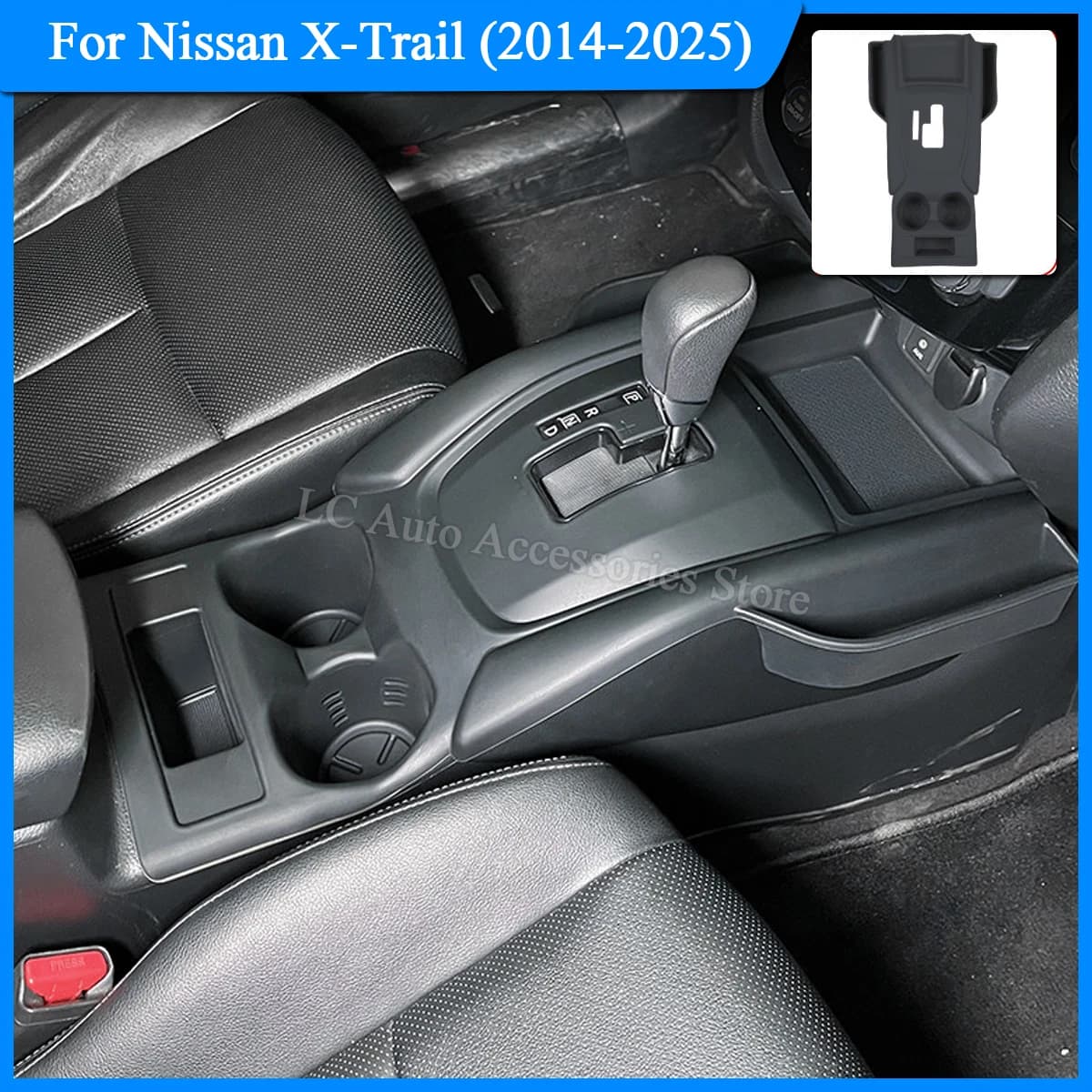 For 2014-2025 Nissan X-Trail, Central Console Silicone Storage Mat, Scratch-Resistant and Wear-Resistant, Expands Storage Space, Car Interior Protection Accessories, Left-Hand Drive and Right-Hand Drive Vehicles