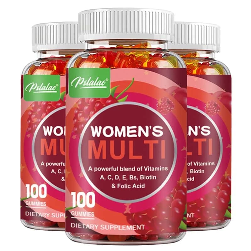 Caramelle gommose multi-complesso vitaminico da donna - Multivitaminico e multiminerale - per la salute dei capelli della pelle, energia, suplemento di supporto immunitario