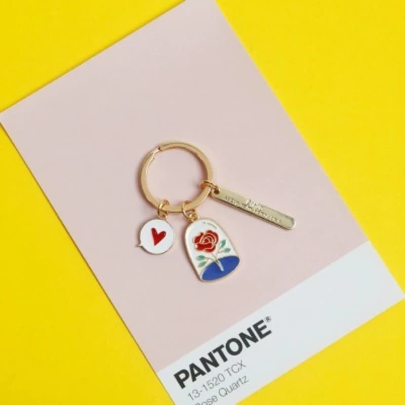 Accessori per appendere auricolari Bluetooth con portafoglio portachiavi per auto Mint Little Prince Rose