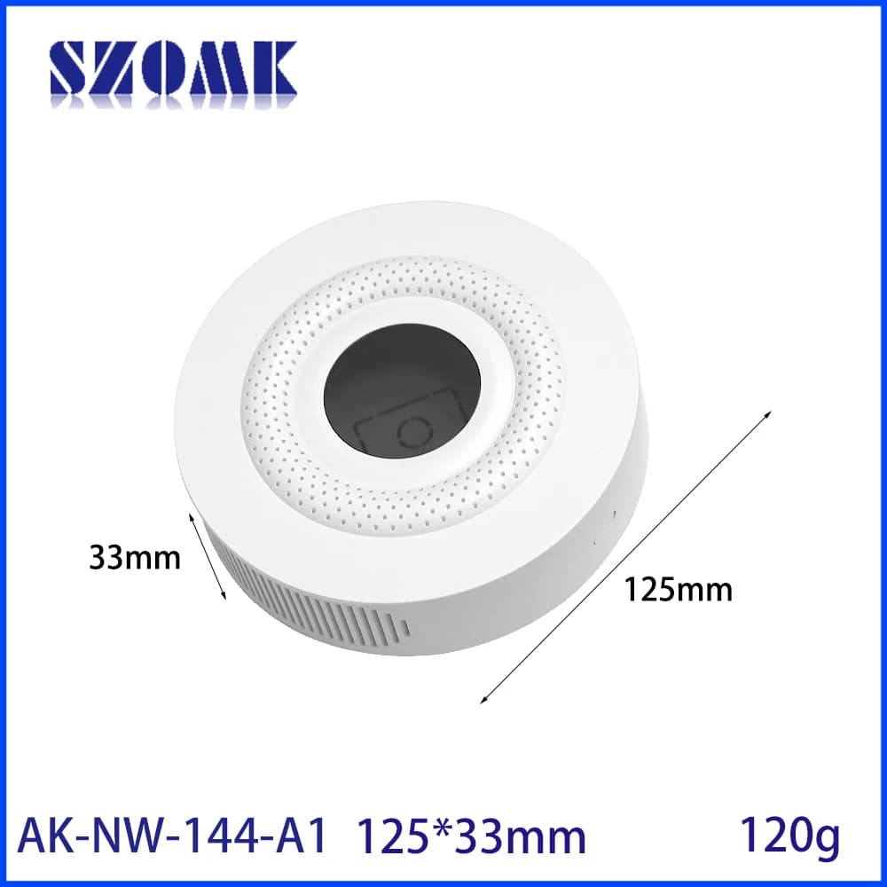 SZOMK 125x125x33mm Carbon Monoxide Detector ABS Enclosure for Multi-in-one Air Quality Monitor and CO Gas Sensor Housing Shell
