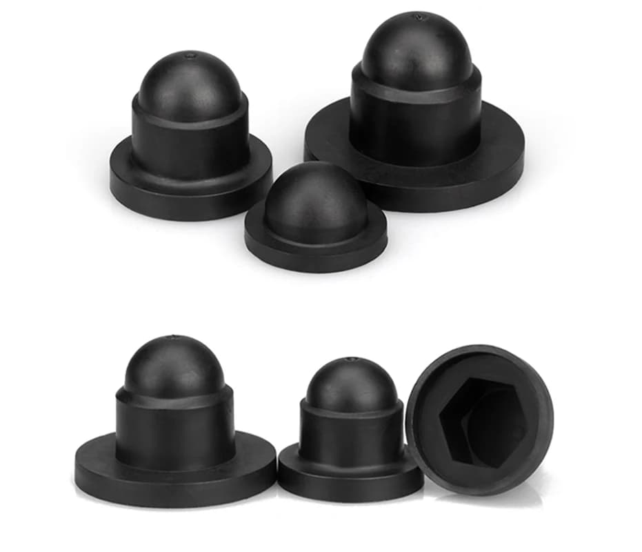 Plastic Hexagonal Caps PE M8 M10 M12 for Bolts Protection nuts for black anti-rust and water resistant dust caps