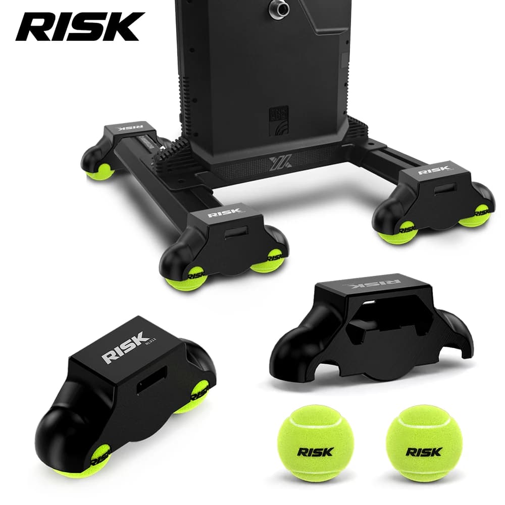 RISK Cuscinetti Ammortizzanti per Base Smart Trainer da Ciclismo Stampati in 3D, Piedini per Palla da Tennis per X2 / X2 MAX / XX PRO