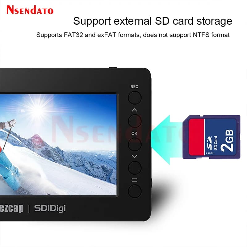 Ezcap279 Scheda di Acquisizione Video HDMI SDI 1080P 60fps, Convertitore HDMI SDI a HDMI Micro SD per Streaming Live