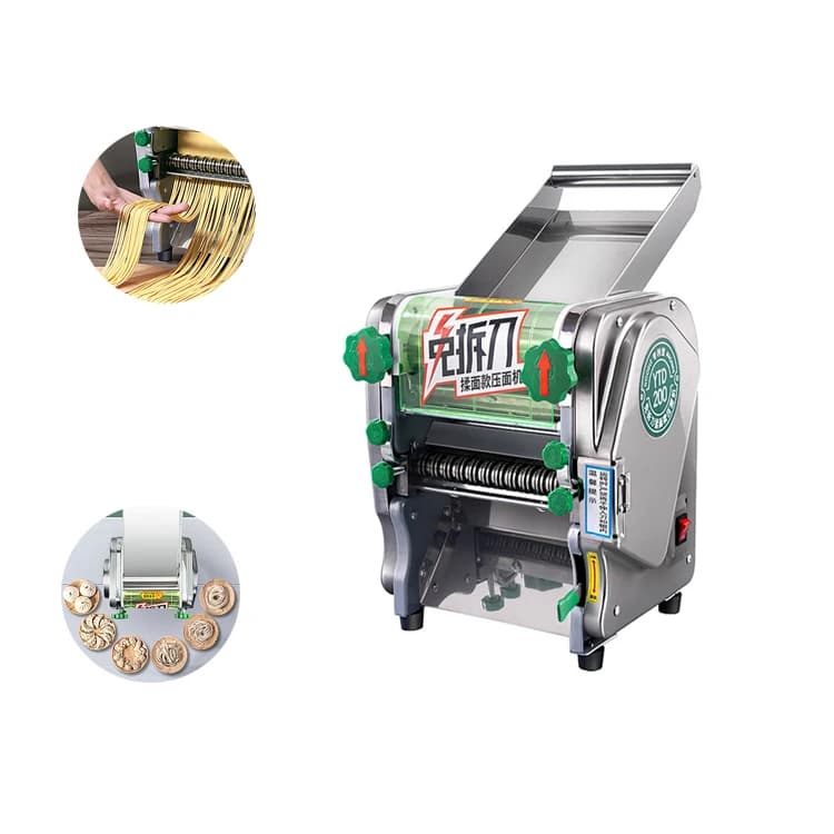 Sfogliatrice elettrica automatica per pasta e pasta 160 | 180 | 200 | 220 | 240 Tagliatrice di tagliatelle Macchine per la produzione di prodotti per cereali