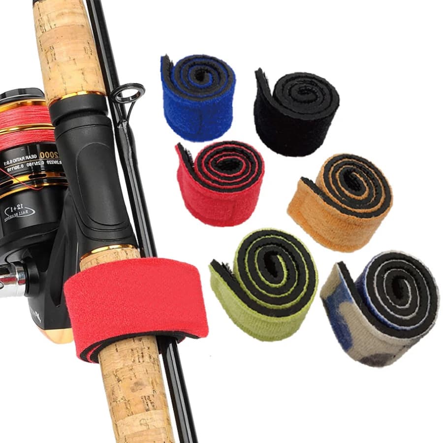 Cinghia per Canne da Pesca, 1 Pezzo, Elastica, per Legare Canne e Attrezzatura da Pesca, Adatta per Canne da Casting e Spinning