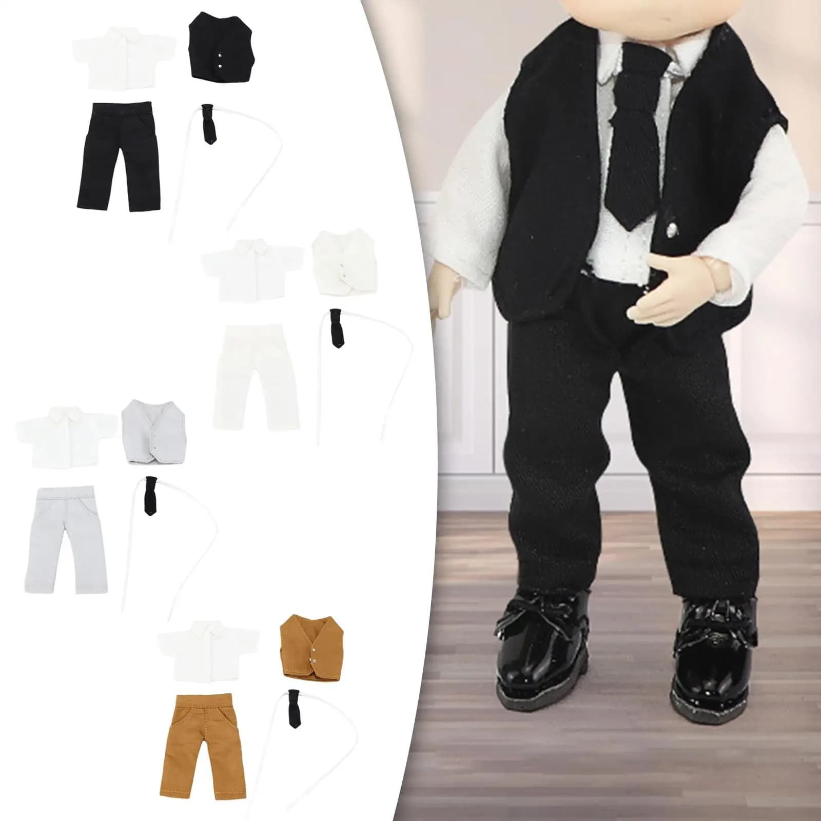 Ob11 Vestiti e accessori per bambole BJD 1/12 Vesti per la bambola dello sposo