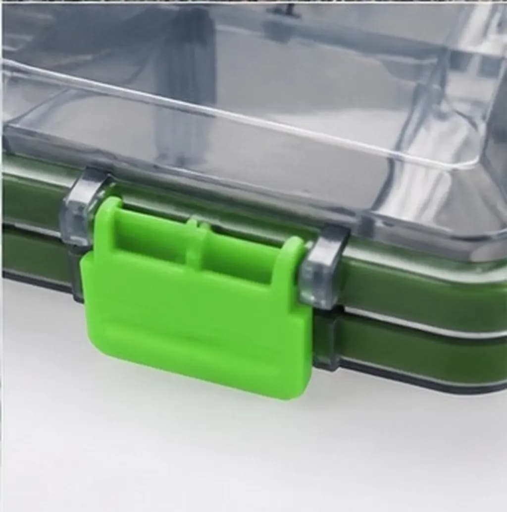 1Pcs Portable Fishing Tackle Box Durable Waterproof Multi-Compartment Storage Organizer for Lures Hooks and Baits