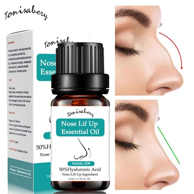 Massaggio al naso oli essenziali aumenta rinoplastica collagene Shaping Beautiful nasi rassodante rimodellamento cura della pelle del viso naturale 10ML