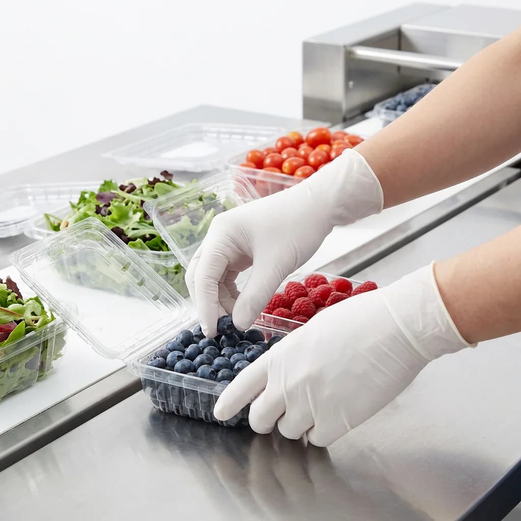 100 Pieces White Composite Nitrile Gloves, Latex and Inodori, Safe for Medical, Aesthetic, Cleaning and Laboratory Works