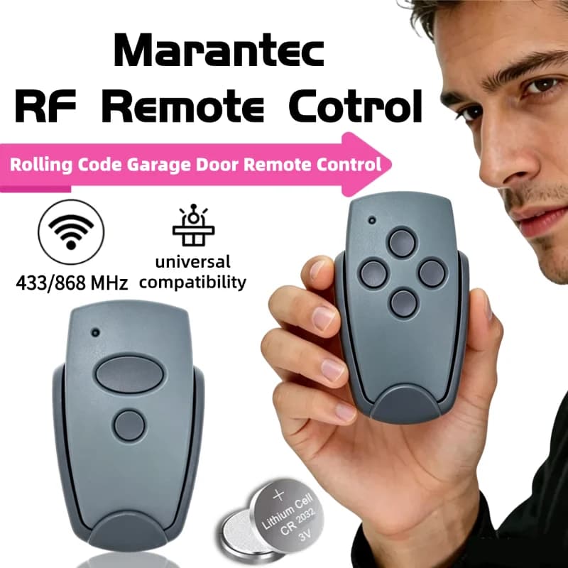 Marantec 868mhz 433mhz garage door command duplicator Digital D302 D304 382 384 remote garage gate control