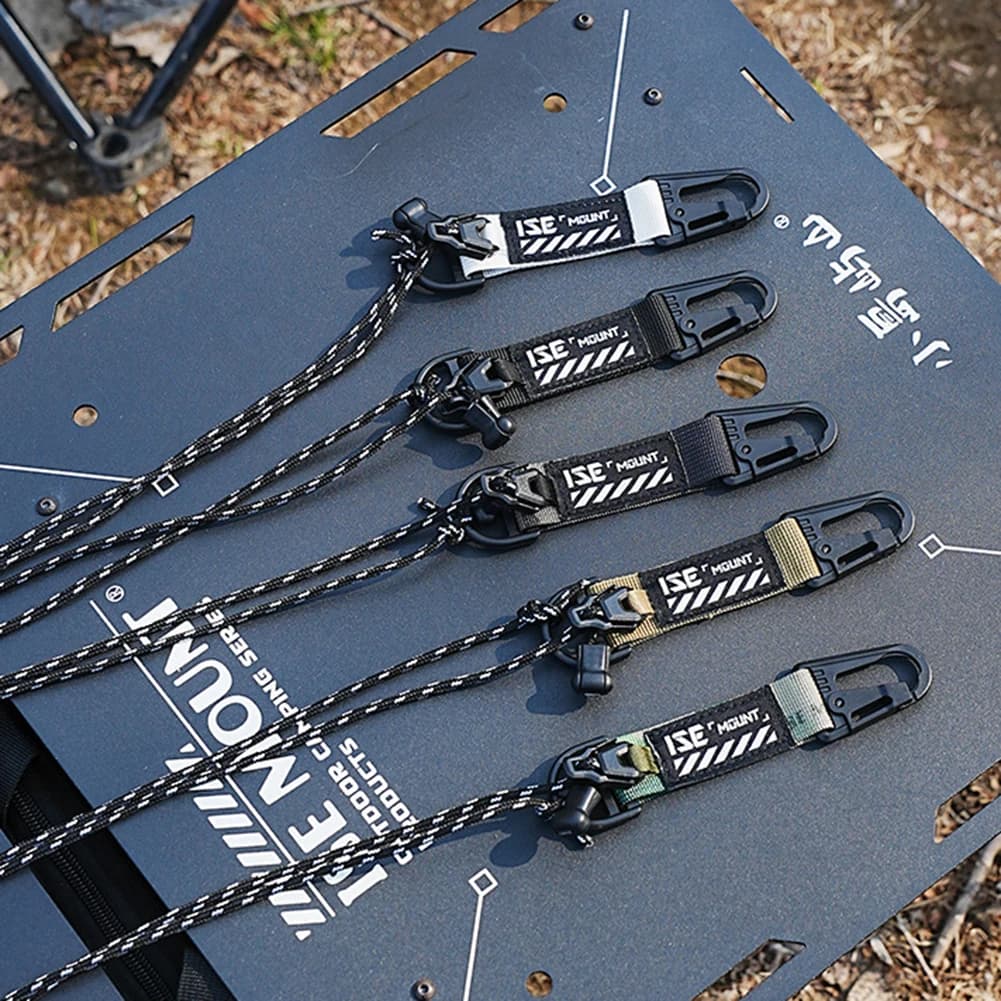 Camping Light Hanging Rope Adjustable Length Tent Lamp Strap with Hook Outdoor Multifunctional Webbing for Camping Picnic
