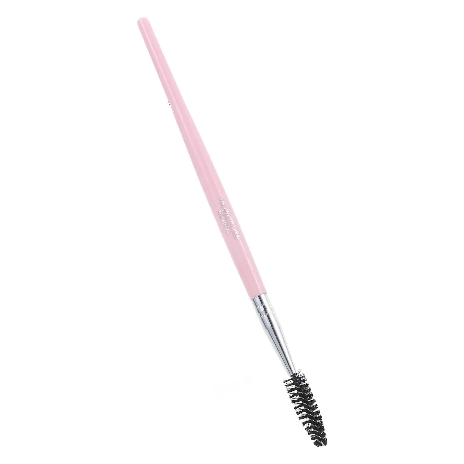 Spiral Eyelash Eyebrow Brush Multifunctional Lash Separating Brow Combing Tool for Mascara Application Eyeliner Lipstick Pink