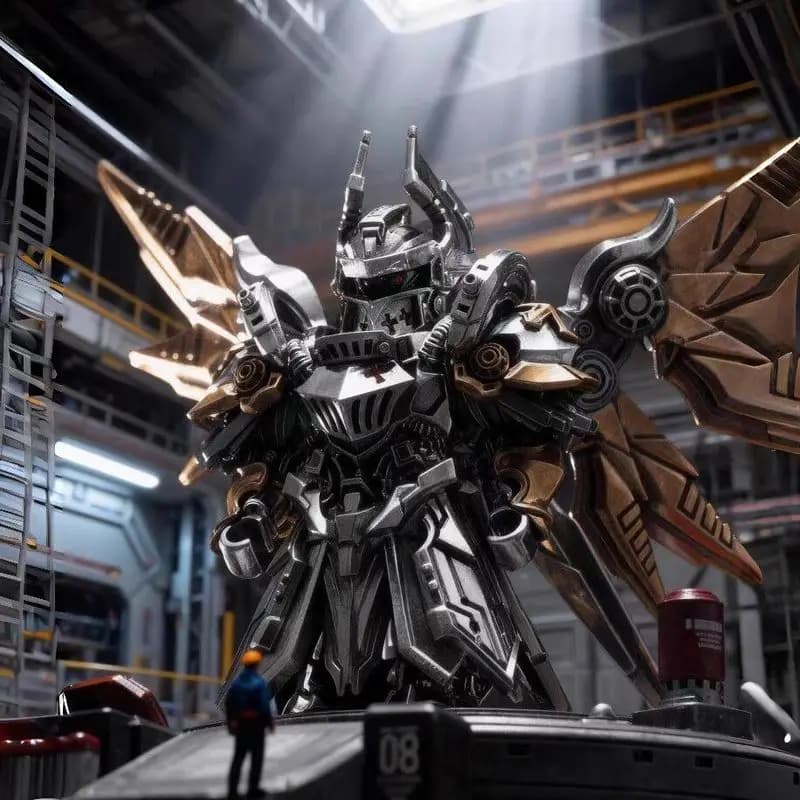 Mech Arbiter Action Figure Magnetica in Metallo Stile Cinese, Ornamento da Scrivania Assemblabile, Giocattolo da Collezione per Bambini, Regalo di Compleanno Artigianale