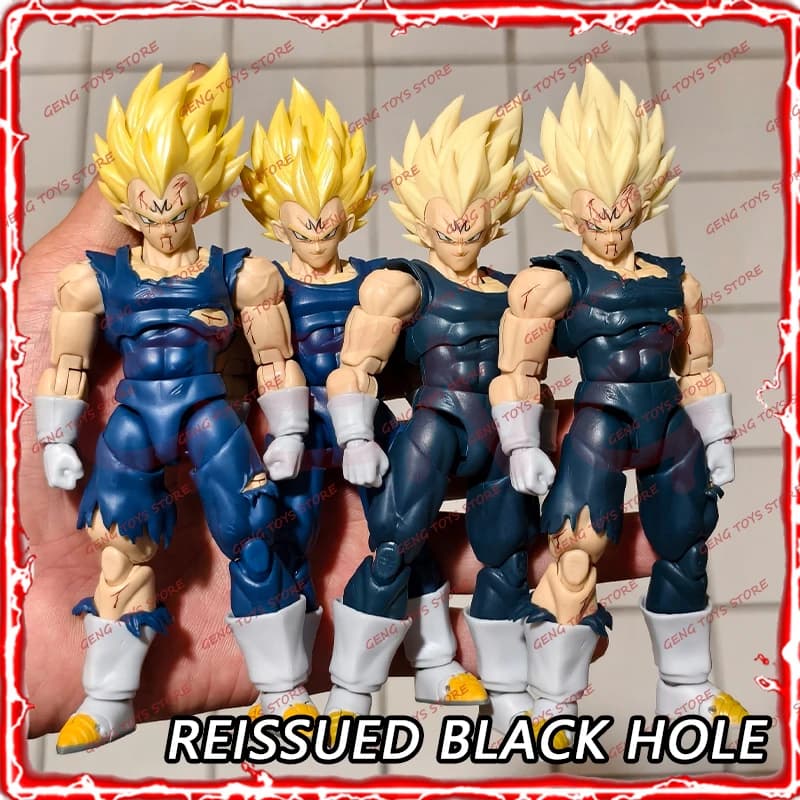 NUOVO BLACK HOLE & TK Dragon Ball SHF Super Saiyan SSJ Majin Vegeta Action Figure Anime Majin Vegeta GOKU Giocattoli Regalo di Compleanno