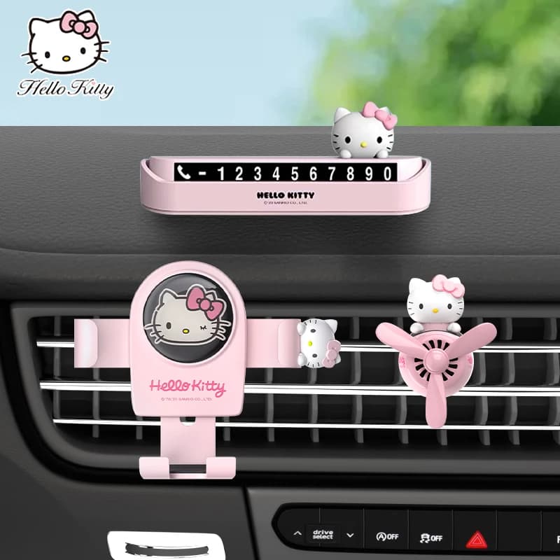 Hello Kitty car support for mobile phone aromatherapy clip for air intake support for suction cup for car navigation rack support for fixed car