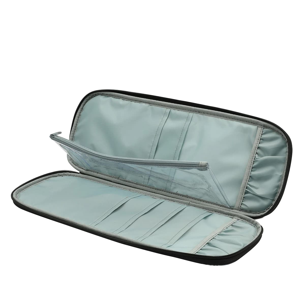Looen vuoto ferri da maglia borsa di immagazzinaggio Kit di lavoro a maglia custodia Organizer borsa per uncinetto accessori per cucire Kit borsa di immagazzinaggio