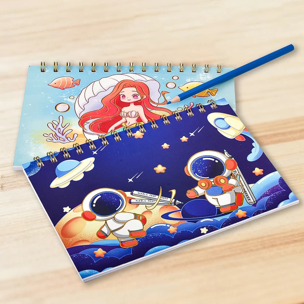 A5 Size Sketchbooks CollectingAlbum Reusable Blank Sticker Collecting Hand Account Book Ideal Gift for Kids drawings