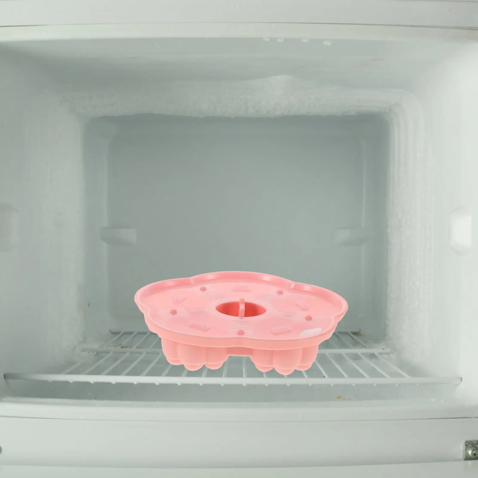 Stampo da cucina multifunzionale in silicone rosa a forma di gatto per alimenti per bambini, gelatine, cubetti di ghiaccio, budini e torte