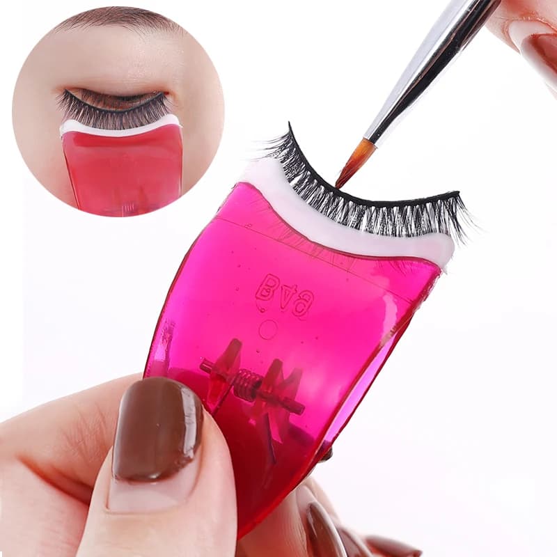 Assistente per ciglia finte Clip per applicatore per ciglia portatile Clip per strumento per trucco in plastica Strumento professionale per accessori per trucco ciglia