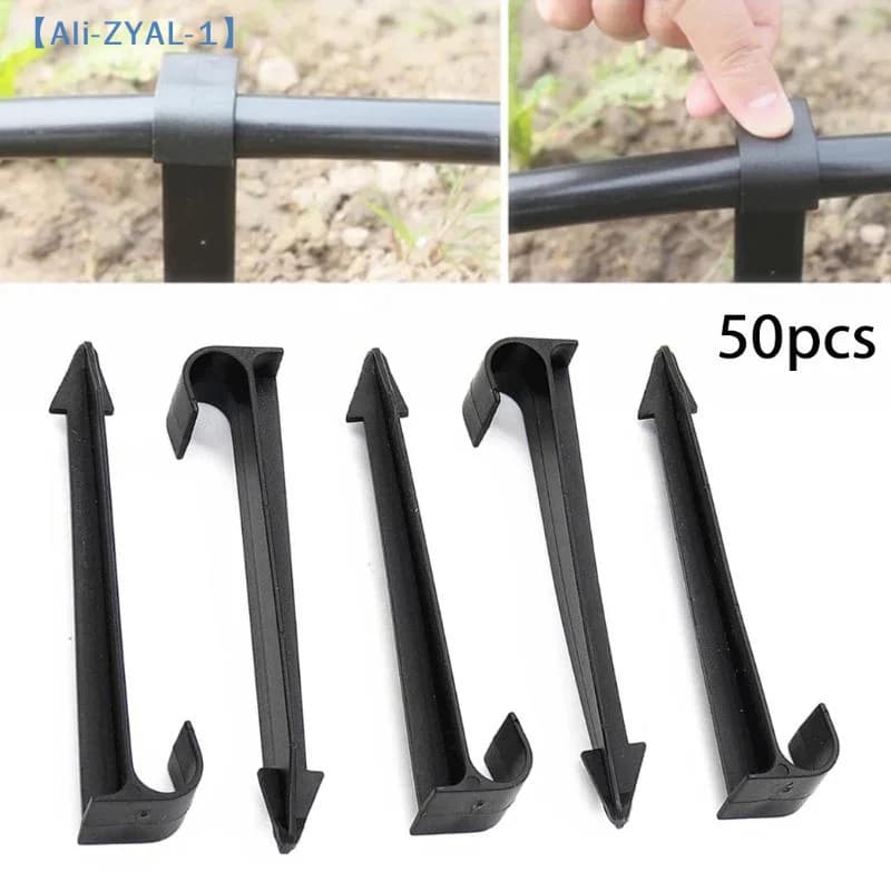 Garden Hose Pipe Brackets 20 or 50 Packs Strong Metal Fittings for Backyard Lawn Irrigation Accessories
