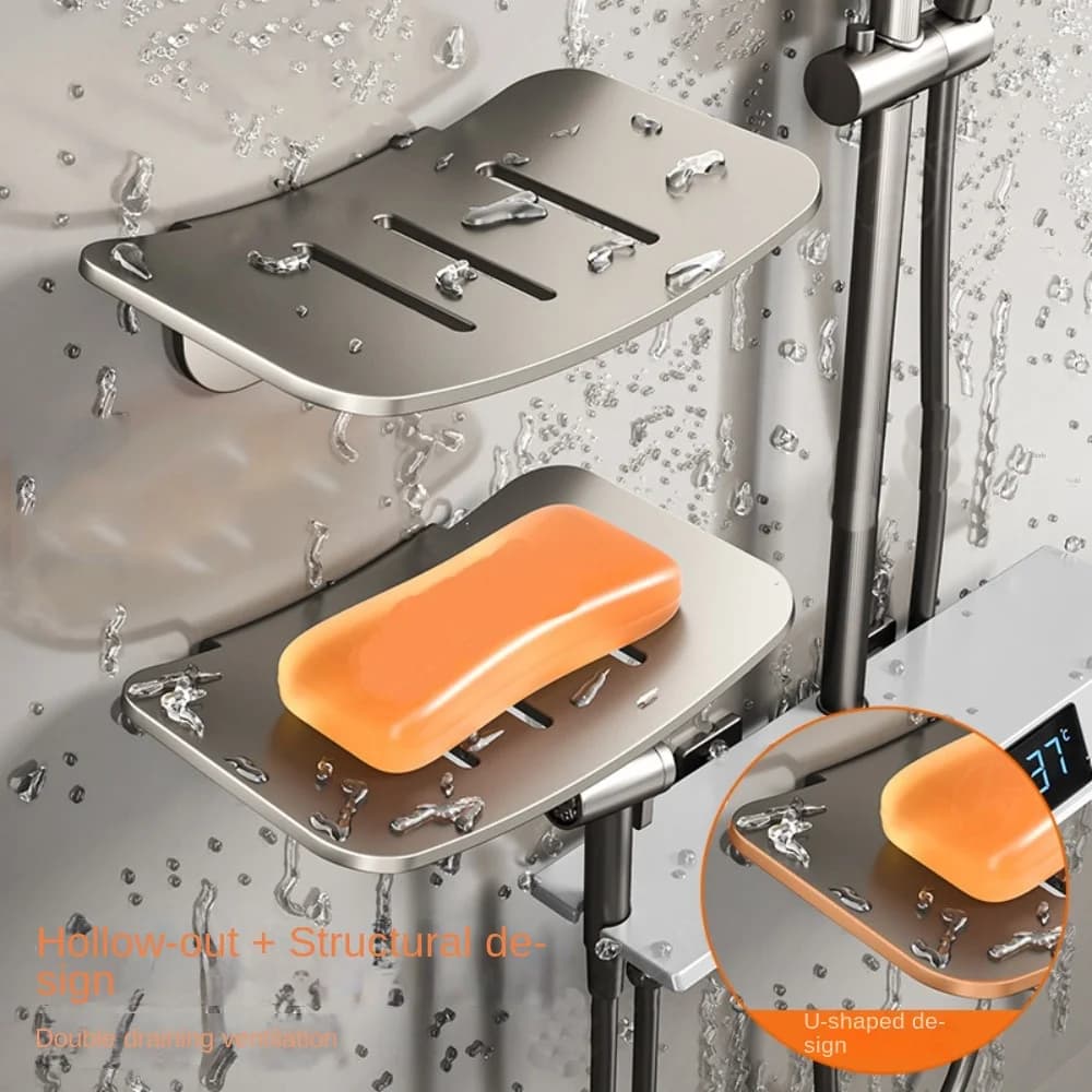 Portasapone in metallo durevole a parete scolapiatti portasapone portaoggetti bagno cucina lavello Organizer