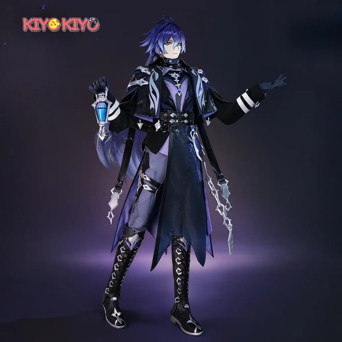 KIYO-KIYO Genshin Impact Kyryll Chudomirovich Flins Costume Cosplay Gioco Flins Uniforme Vestito Costume di Halloween maschile