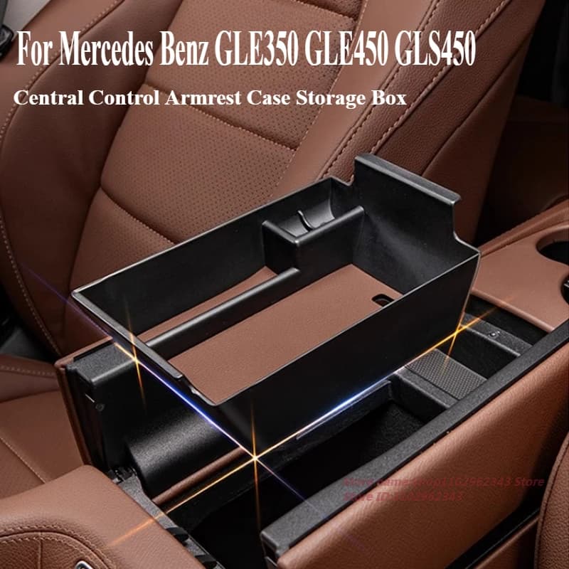 Per Mercedes Benz GLE350 GLE450 GLS450 Scatola di immagazzinaggio bracciolo di controllo centrale Accessorio per la modifica dell'organizzatore interno dell'auto