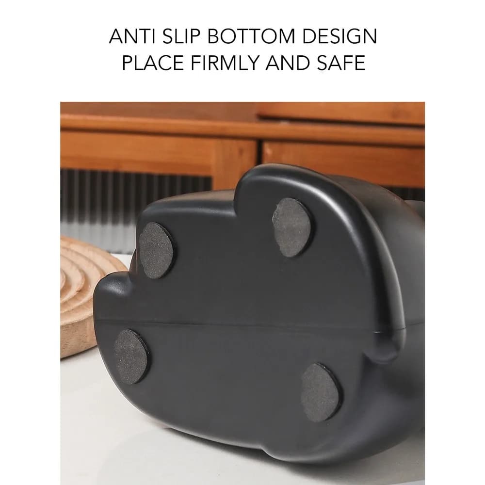 Removable Dump Bin Coffee Knock Box Recycling Bucket Cat Shape Design Coffee Grounds Bucket Small Size Cartoon Style