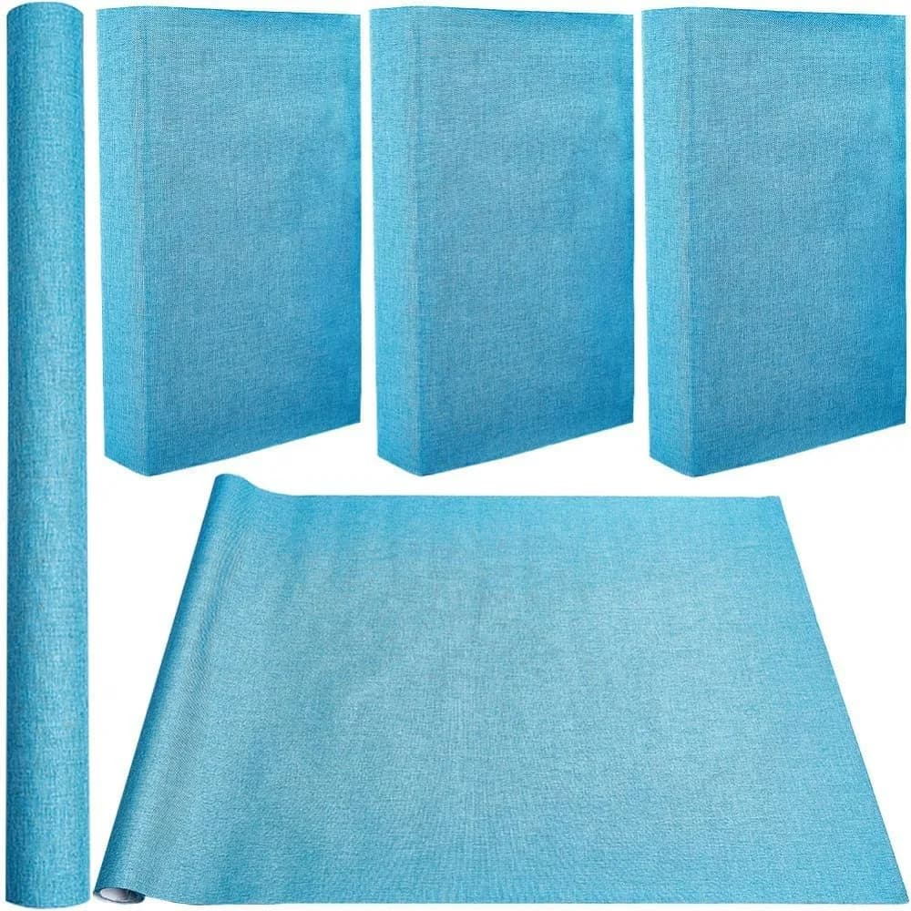 Cloth for Book Binding 59x16.9in Sky Blue Fabric Surface Paper Backed A3-A8 Bookcover Books Album Linen Scrapbooking making kit